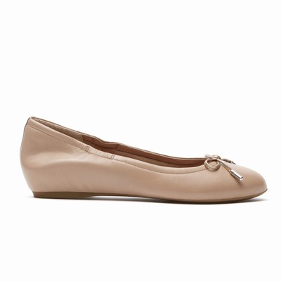 Flats Rockport Total Motion Hidden Tied Ballet Mulher Bege PT-23618